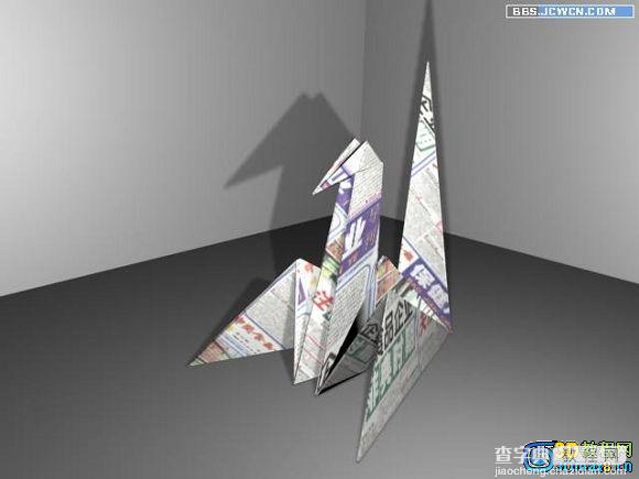 教你如何用3Dmax制作千纸鹤多边形建模17