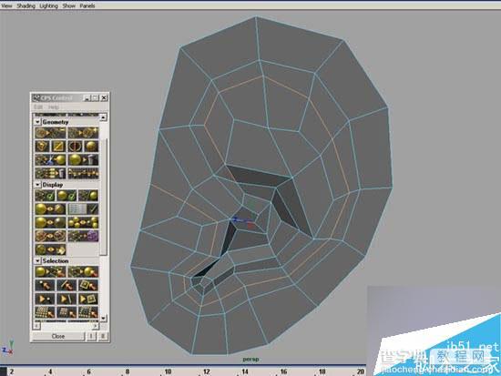 MAYA多边形工具建模一个逼真的人物耳朵6