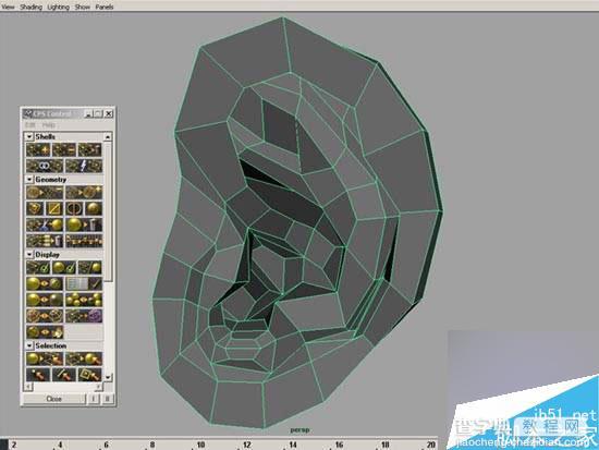 MAYA多边形工具建模一个逼真的人物耳朵15