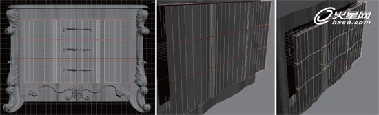 3DSmax打造精致的室内欧式雕花柜子家具建模9