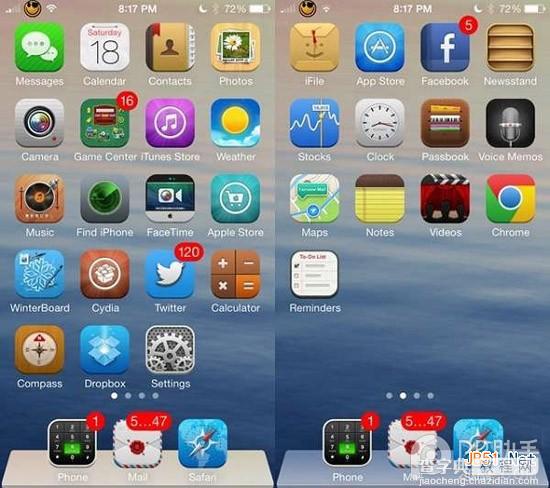 苹果iOS7完美越狱后美化插件推荐 Ayecon主题插件更新1