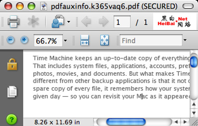 学习在 MAC系统上给 PDF文件加密的方法8