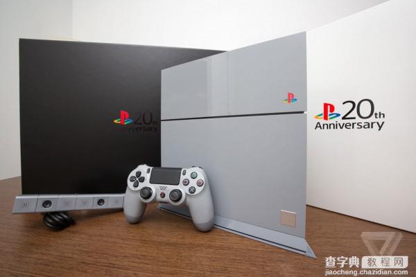 索尼20周年纪念版灰白色PS4开箱图赏1