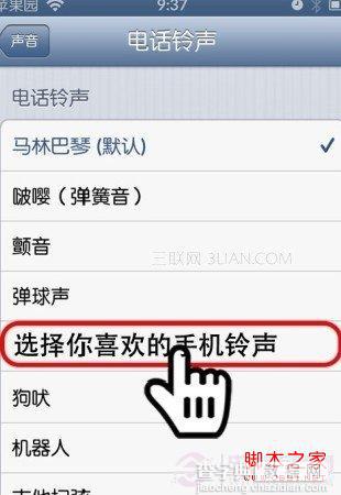 iPhone5怎么设置铃声如何给联系人单独设置铃声5