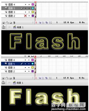 使用Flash制作超强立体感描边文字8