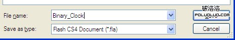 教你用Flash制作非常酷的二进制时钟动画2