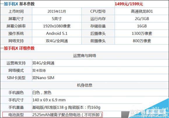 一加手机X电池可以拆卸吗?一加手机X可以换电池吗?1