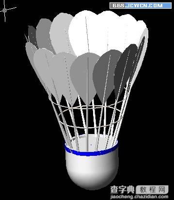 AutoCAD三维建模教程：制作逼真的立体羽毛球19