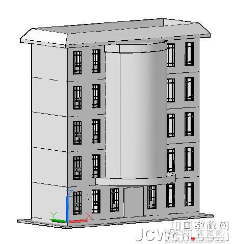 AutoCAD 2011新功能教程：利用曲面命令创建楼房11