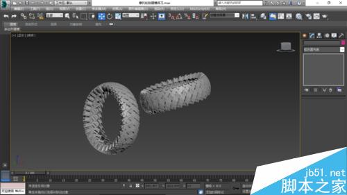 用3DsMax按照片中满满都是尘灰的轮胎逆向建模21