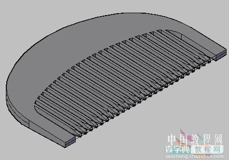 AutoCAD入门教程：简单制作一把真实的木梳子16