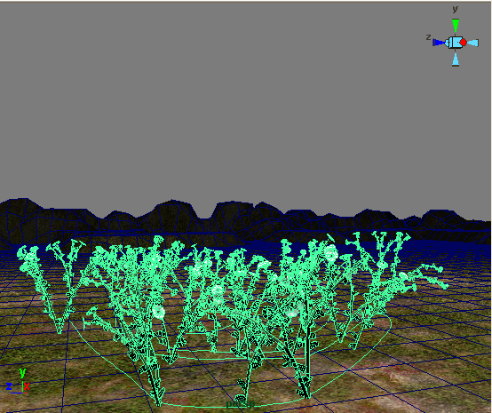 MAYA创建正在地面上生长的鲜花全过程8