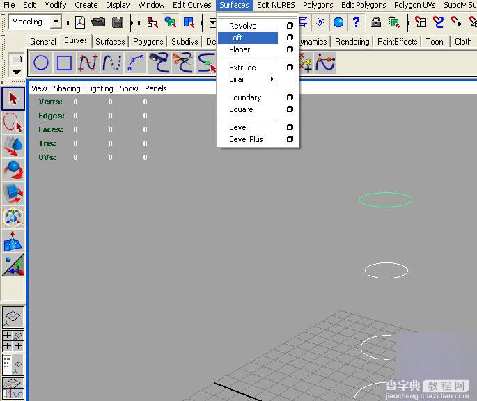 MAYA制作棕榈树的建模4