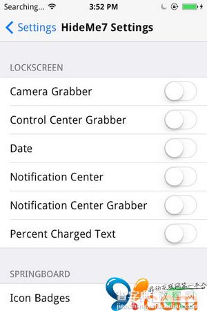 强大的iOS7界面隐藏插件HideMe7插件安装及使用教程介绍(附视频测评)5