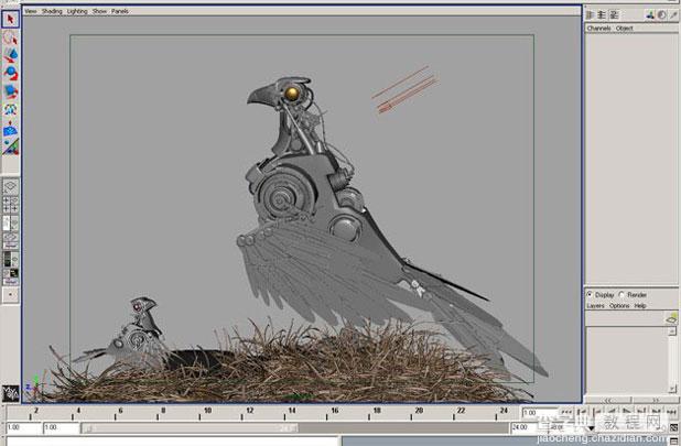 Maya制作卡通机械鸟图文教程13