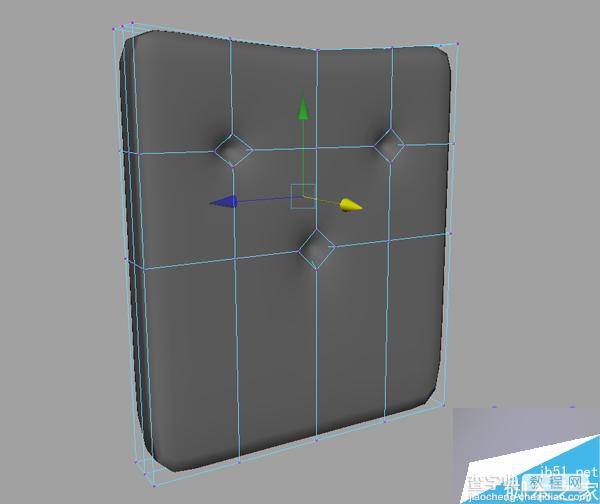 Maya细分建模创建沙发过程介绍9