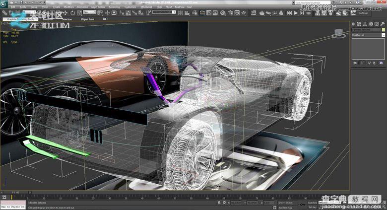 3dmax集合Vray制作标致时尚大气的汽车模型19