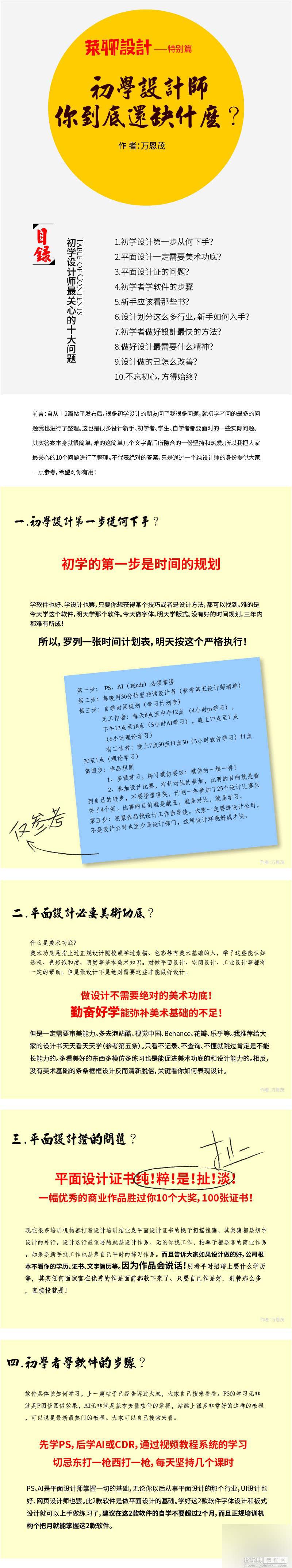 菜鸟必看：初学设计师你到底还缺什么?1