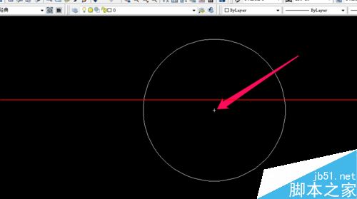 CAD怎么创建标注圆的圆心？5