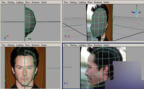 Maya制作人物头部polygon建模4