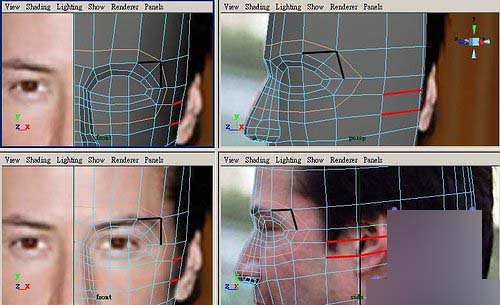 Maya制作人物头部polygon建模11