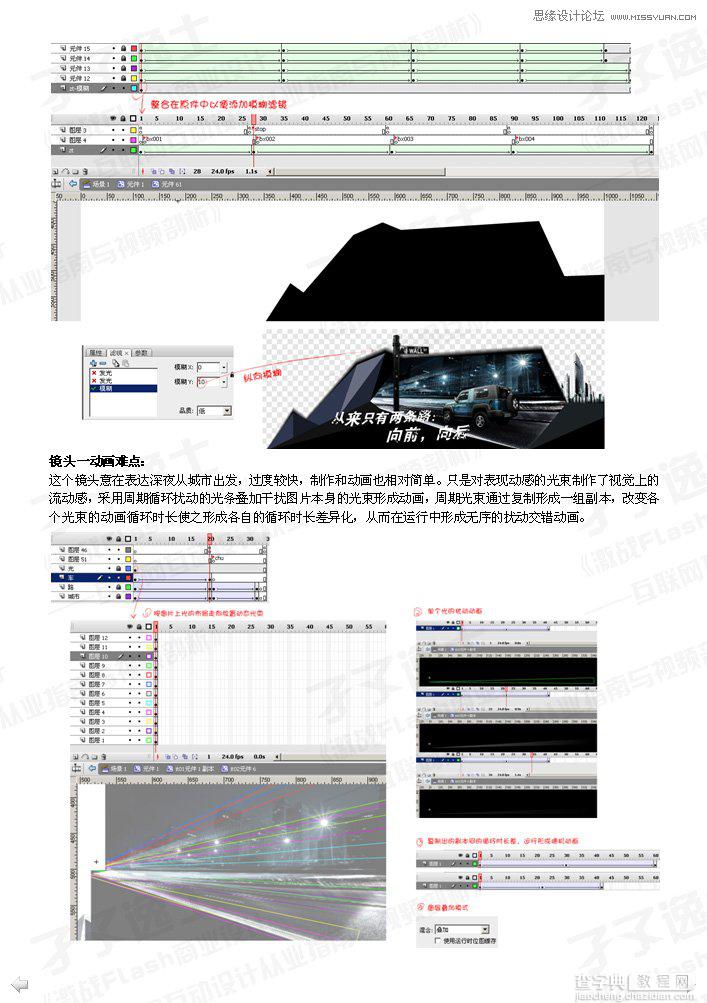 Flash制作画面流畅的汽车广告4