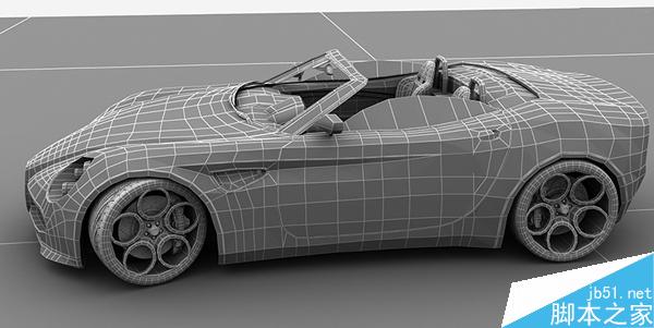 3DSMAX打造超真实的阿尔法罗密欧敞篷跑车模型11