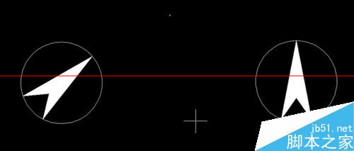 cad中对齐命令怎么用？cad使用对齐命令制作指北针的详细教程1