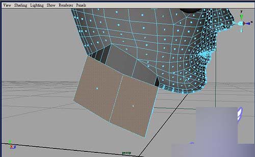 Maya制作人物头部polygon建模30