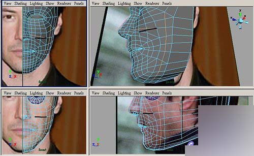 Maya制作人物头部polygon建模25