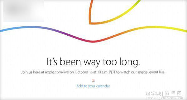 10月17号凌晨全程直播 苹果iPad Air2发布会官方视频直播地址公布1