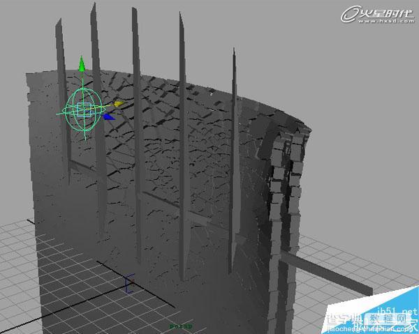 MAYA BlastCode Sweep制作墙体教程13