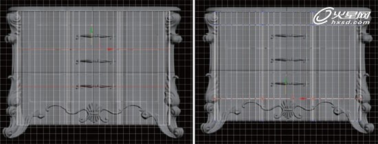 3DSmax打造精致的室内欧式雕花柜子家具建模5