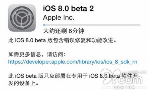 苹果iOS8 Beta2更新了什么？iOS8 Beta2细节改动及BUG修复问题汇总1