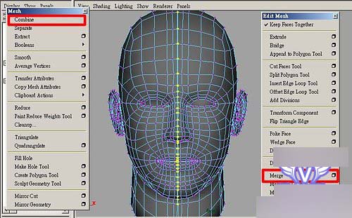 Maya制作人物头部polygon建模41