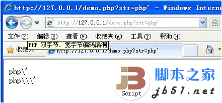 PHP 双字节、宽字节编码漏洞2