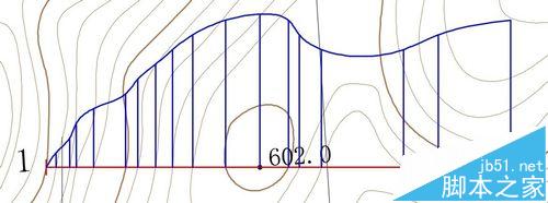 CAD手动绘制地形图剖面的图文教程4