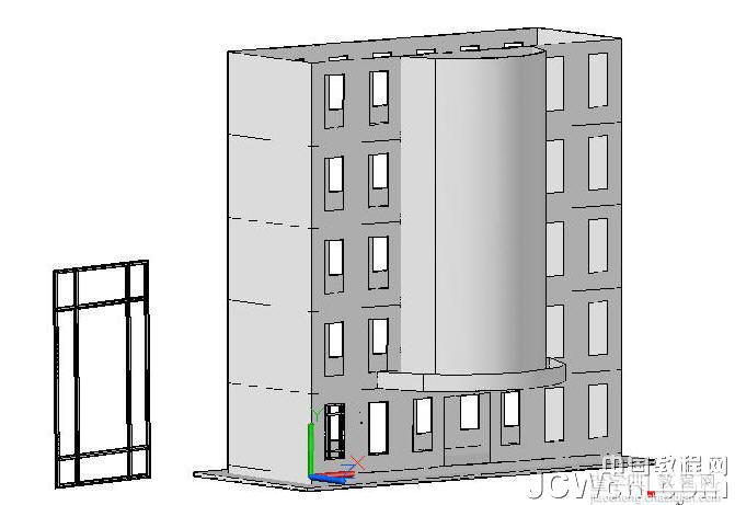 AutoCAD 2011新功能教程：利用曲面命令创建楼房8