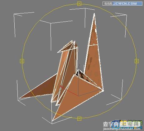 教你如何用3Dmax制作千纸鹤多边形建模16