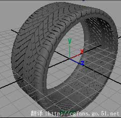 Maya Nurbs 建模命令制作汽车轮胎19