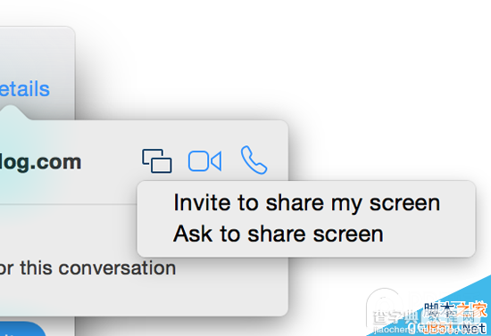 苹果OS X 10.10中新功能Messages软件具有屏幕分享功能1