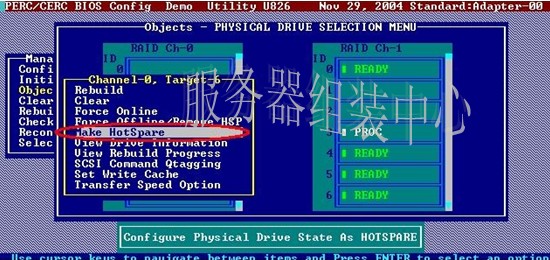 服务器组装技术之LSI RAID配置硬盘热备图解3