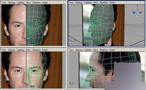 Maya制作人物头部polygon建模14