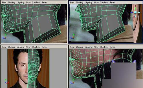 Maya制作人物头部polygon建模35