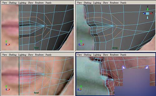 Maya制作人物头部polygon建模20