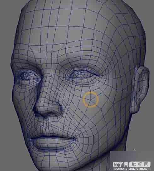 MAYA制作合理且足够的人头布线14