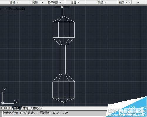 CAD旋转网格工具该怎么绘制图形？6