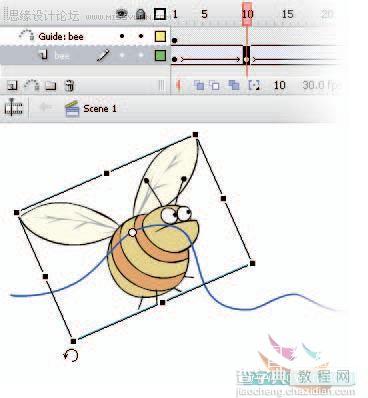 Flash CS3仿真艺术设计系列教程：图形元件的同步应用3