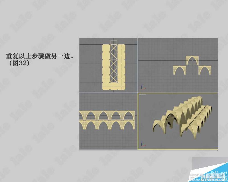 3DMAX制作一个哥特式风格教堂内景建模教程33