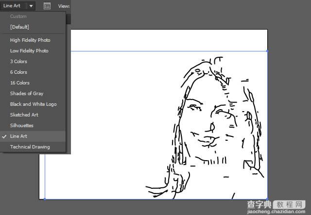 AI( Illustrator)将人物照片制作成黑白矢量图14